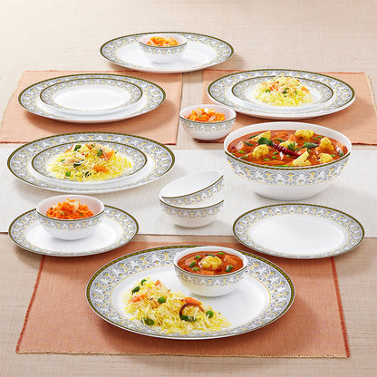 Larah by Borosil Vatika Dinner Set 19 pc Set: Serves 6