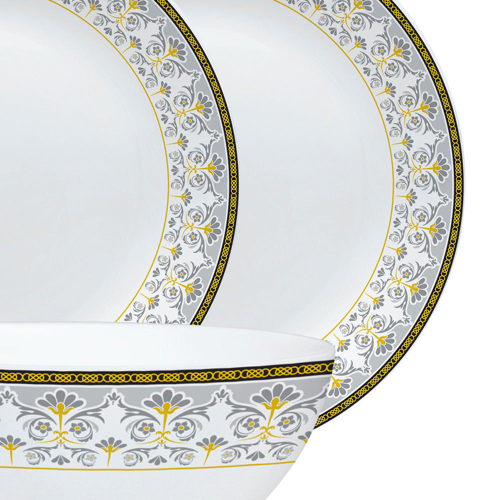 Larah by Borosil Vatika Dinner Set 19 pc Set: Serves 6