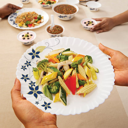 Larah by Borosil Viva Dinner Set 19 pc Set: Serves 6