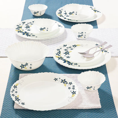 Larah by Borosil Viva Dinner Set 19 pc Set: Serves 6