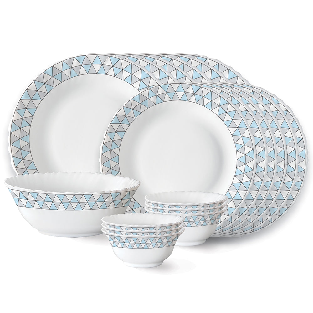 Larah by Borosil Weave Dinner Set, 19 pc