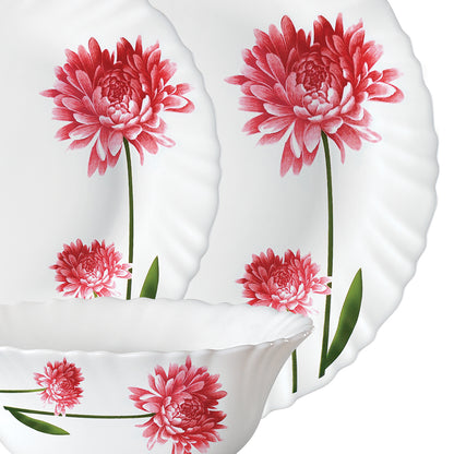 Larah by Borosil Belle Dinner Set 21 pc Set: Serves 6 (Option 1)