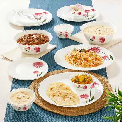 Larah by Borosil Belle Dinner Set 21 pc Set: Serves 6 (Option 1)