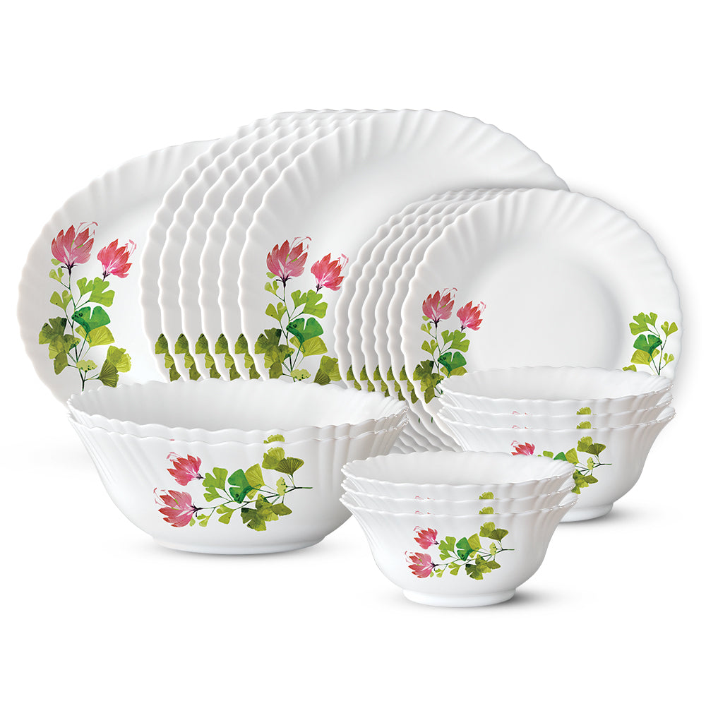 Larah by Borosil, Emilye Dinner Set 21 pc Set: Serves 6 (Option 2)