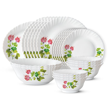 Larah by Borosil, Emilye Dinner Set 21 pc Set: Serves 6 (Option 2)