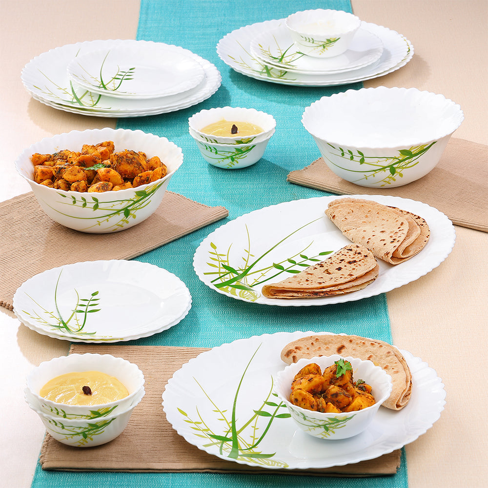 Larah Green Herbs Dinner Set