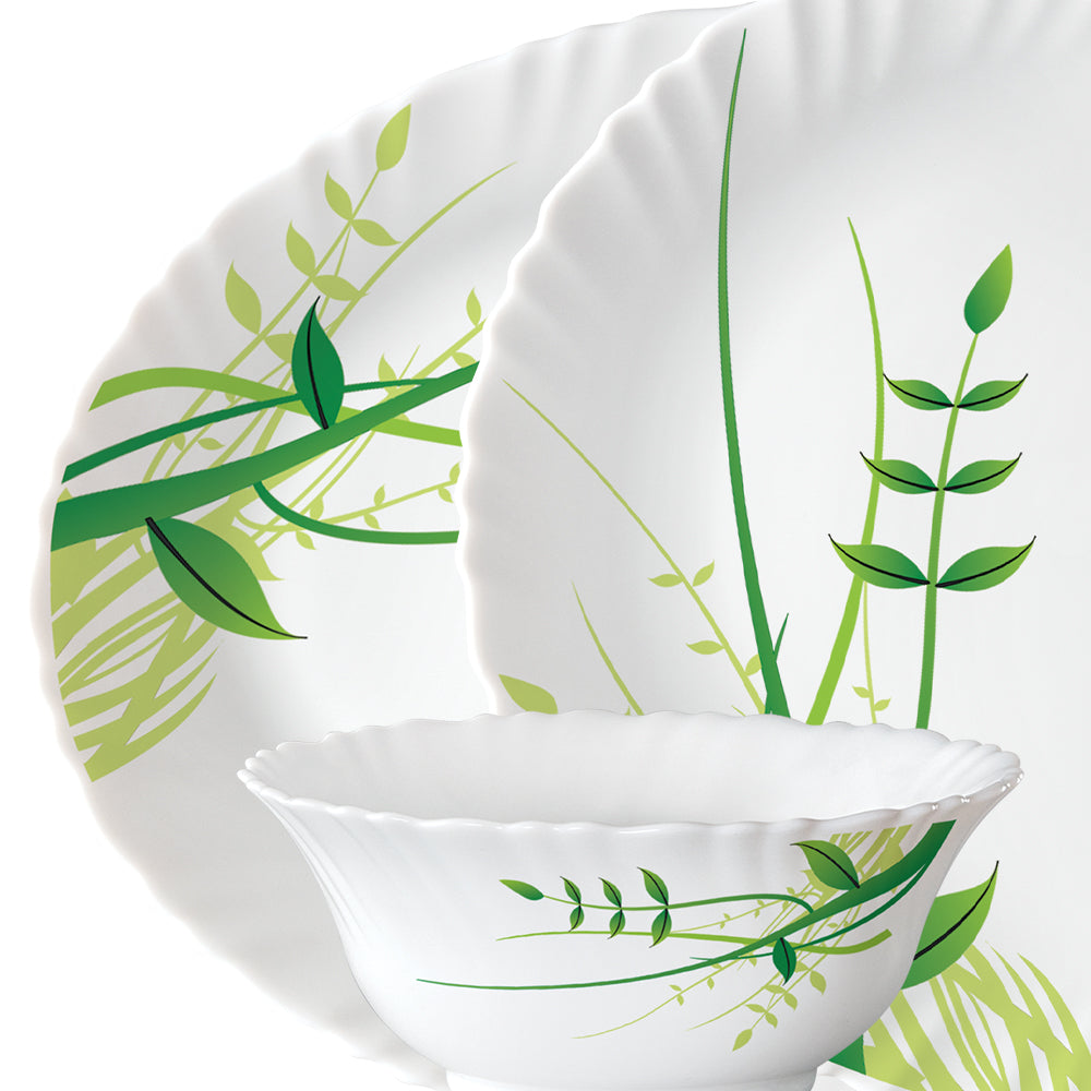 Larah Green Herbs Dinner Set