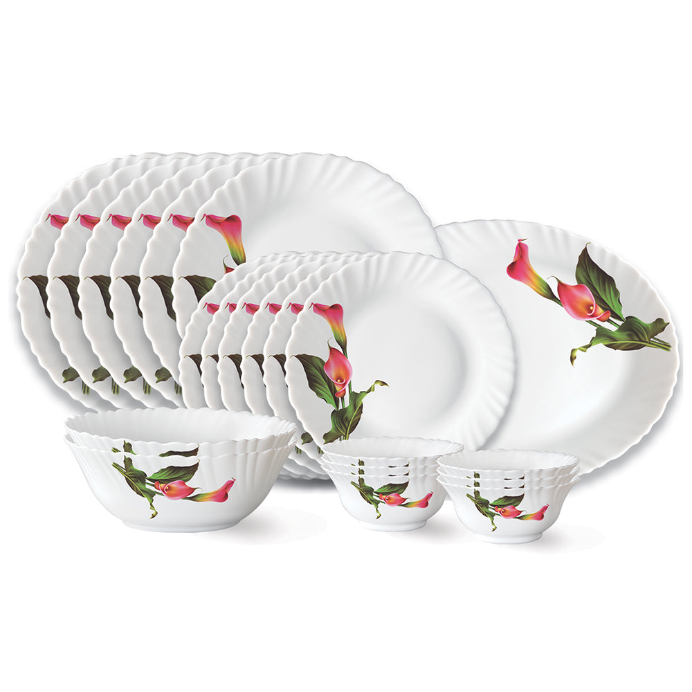 Larah by Borosil Stargazer Dinner Set 21 pc Set: Serves 6