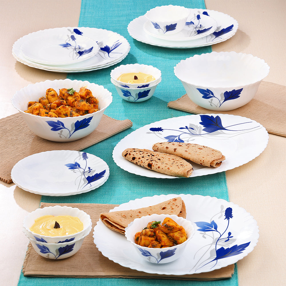 Larah by Borosil Ageria Dinner Set 21 pcs Set: Serves 6 (Option 1)