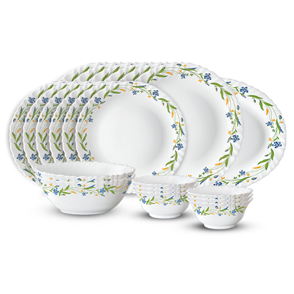 Larah by Borosil Cripper Dinner Set, 21 pc