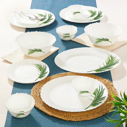Larah by Borosil Crescent Dinner Set 21 pc Set: Serves 6