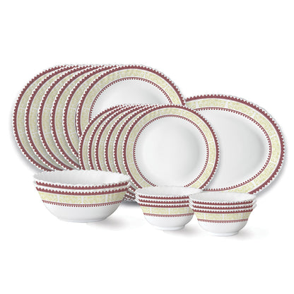 Larah by Borosil Elega Dinner Set 21 pc