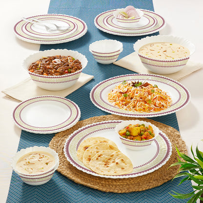 Larah by Borosil Elega Dinner Set 21 pc