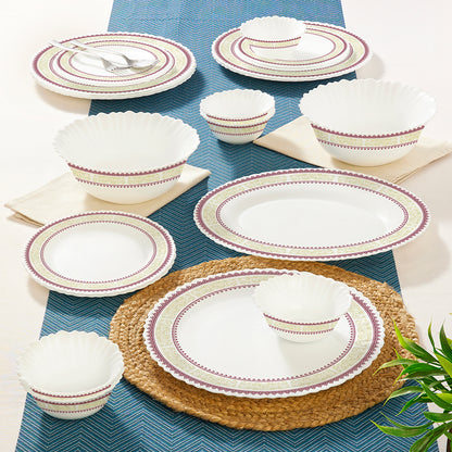 Larah by Borosil Elega Dinner Set 21 pc