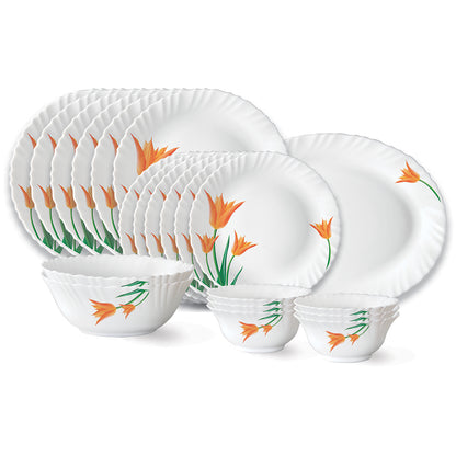 Larah by Borosil Firefly Dinner Set 21 pc Set: Serves 6