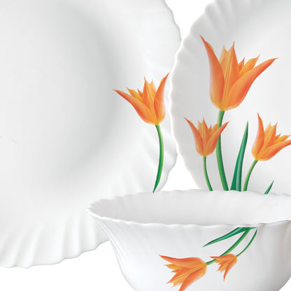 Larah by Borosil Firefly Dinner Set 21 pc Set: Serves 6