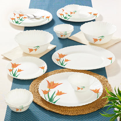 Larah by Borosil Firefly Dinner Set 21 pc Set: Serves 6