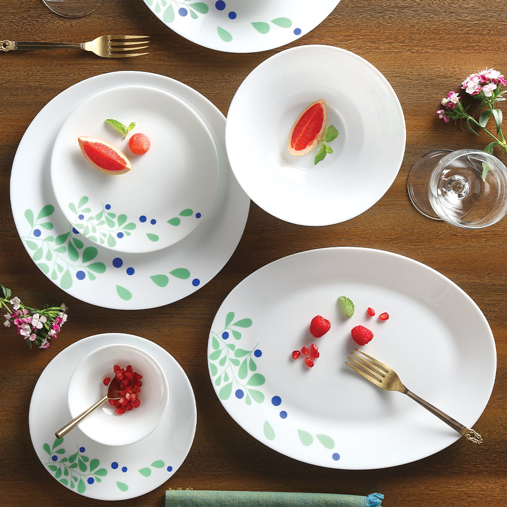 Larah by Borosil Foliage Dinner Set, 21 pc