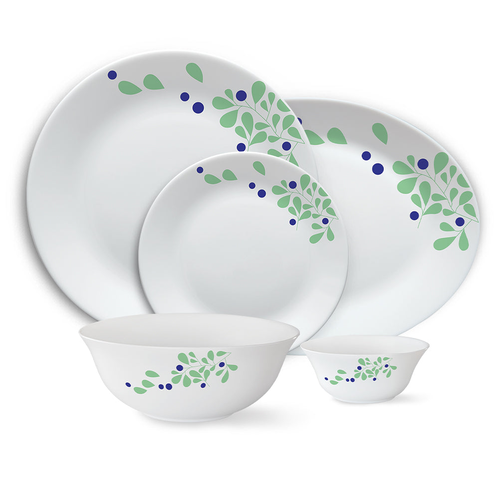 Larah by Borosil Foliage Dinner Set, 21 pc