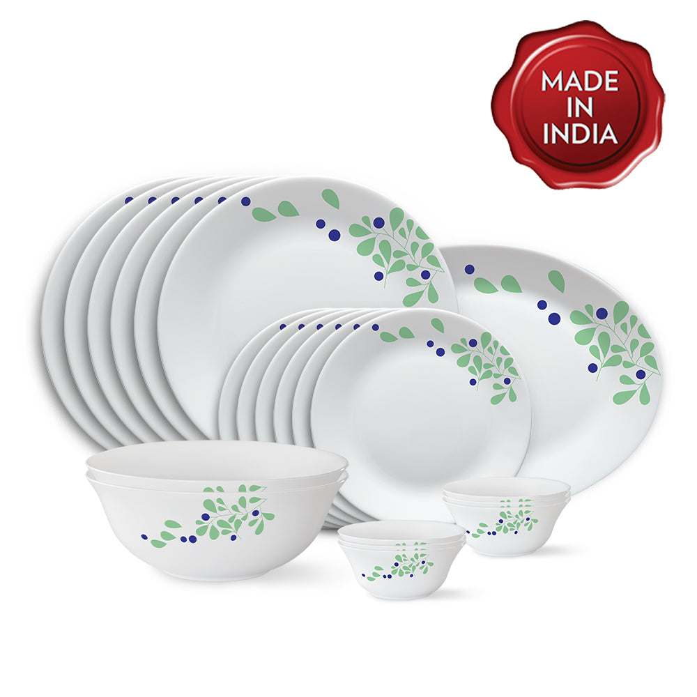 Larah by Borosil Foliage Dinner Set, 21 pc