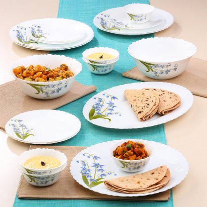 Larah by Borosil Lavender Dinner Set 21 pc Set: Serves 6