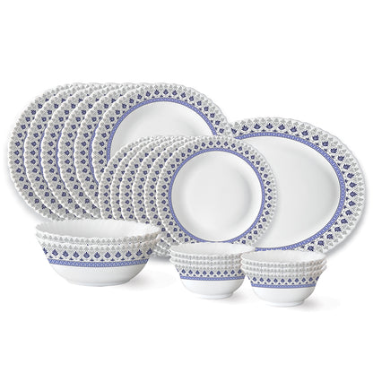 Larah by Borosil Ocean Dinner Set 21 pc Set: Serves 6