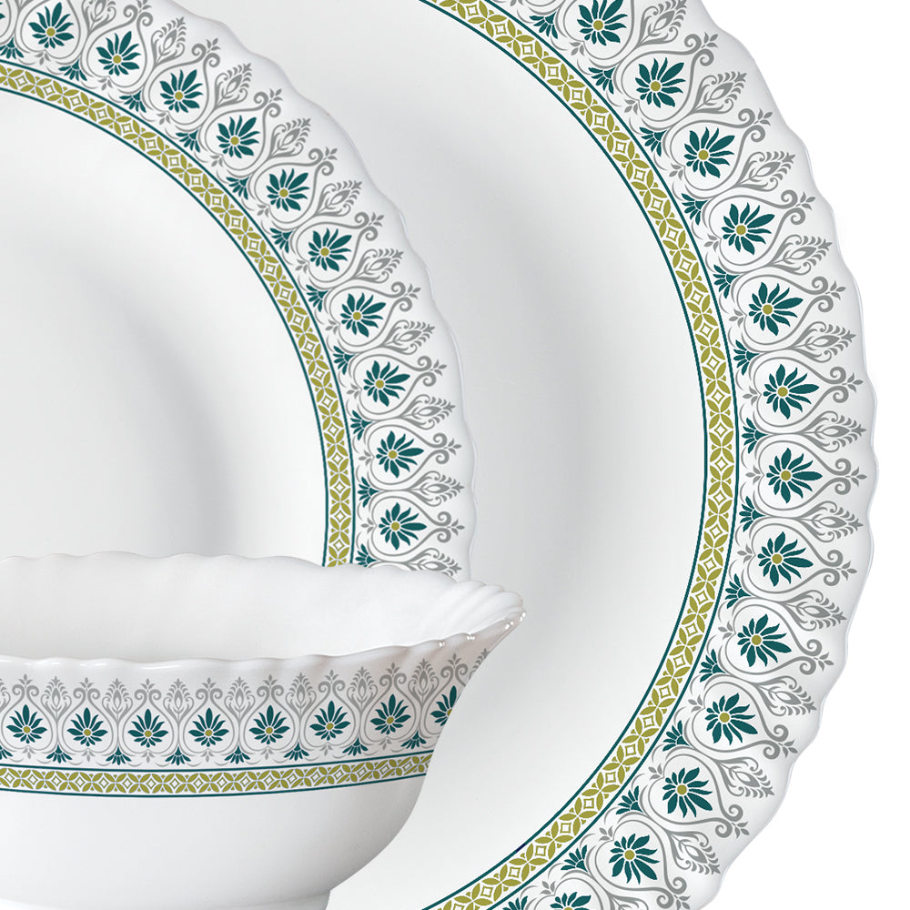 Larah by Borosil, Persia Dinner Set 21 pc Set: Serves 6