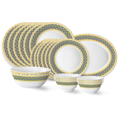 Larah by Borosil Regal Dinner Set 21 pc Set: Serves 6