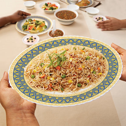 Larah by Borosil Regal Dinner Set 21 pc Set: Serves 6