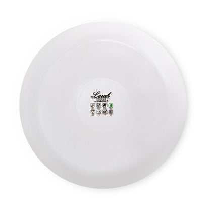 Larah by Borosil Silver Luna Dinner Set 21 pc Set: Serves 6
