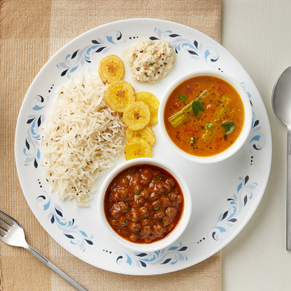 Larah by Borosil Skyleaf Dinner Set 21 pc Set: Serves 6