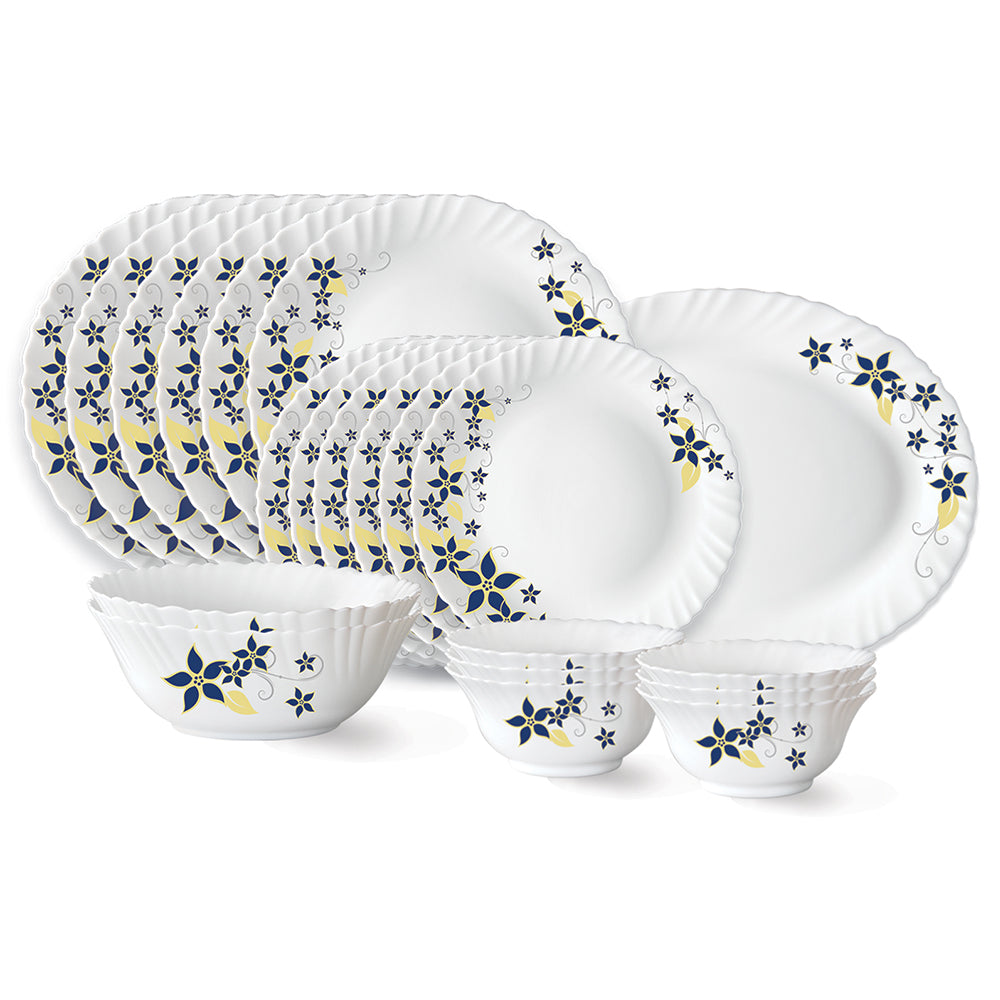 Larah by Borosil Viva Dinner Set 21 pc Set: Serves 6