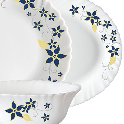 Larah by Borosil Viva Dinner Set 21 pc Set: Serves 6
