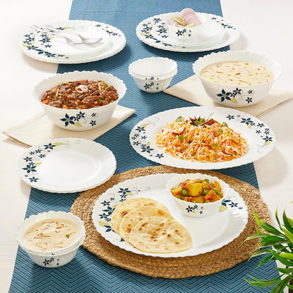 Larah by Borosil Viva Dinner Set 21 pc Set: Serves 6