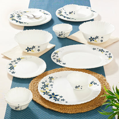 Larah by Borosil Viva Dinner Set 21 pc Set: Serves 6
