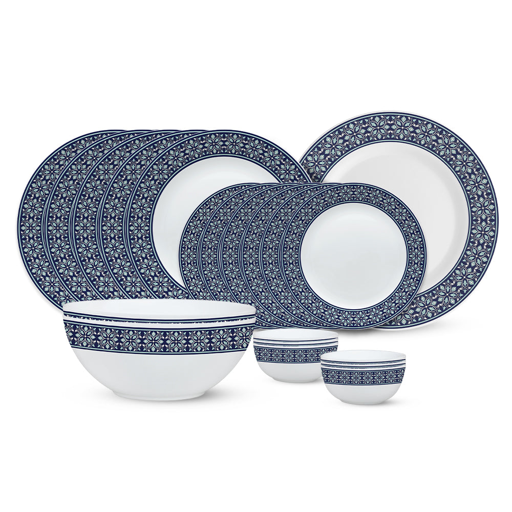 Larah by Borosil, Taj Dinner Set 21 pc Set: Serves 6