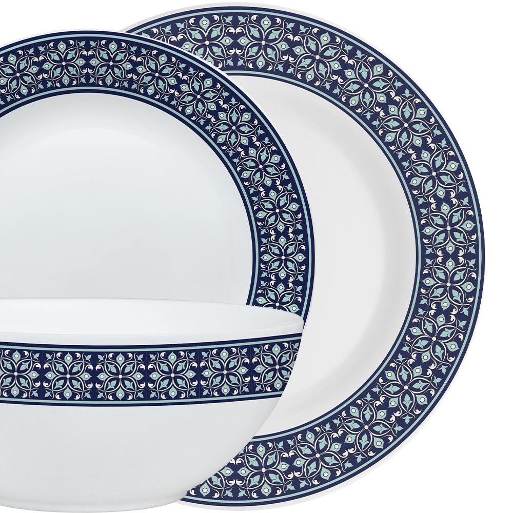 Larah by Borosil, Taj Dinner Set 21 pc Set: Serves 6