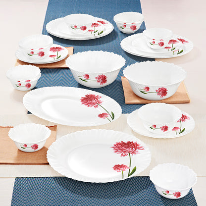 Larah by Borosil Belle Dinner Set 27 pc Set: Serves 6 (Option 1)