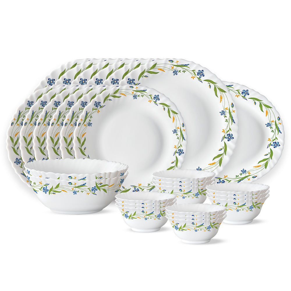 Larah by Borosil Cripper Dinner Set 27 pc Set: Serves 6 (Option 1)