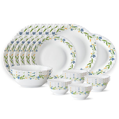 Larah by Borosil Cripper Dinner Set 27 pc Set: Serves 6 (Option 1)