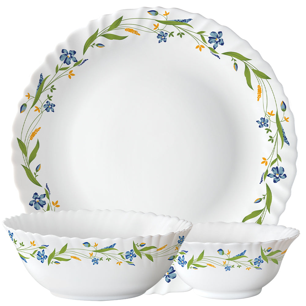 Larah by Borosil Cripper Dinner Set 27 pc Set: Serves 6 (Option 1)