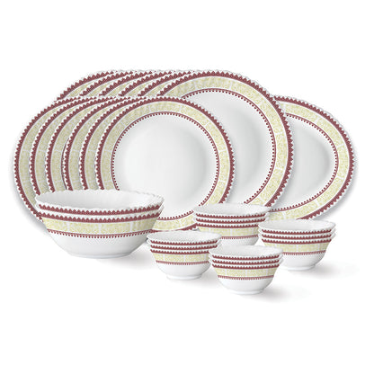 Larah by Borosil Elega Dinner Set 27 pc