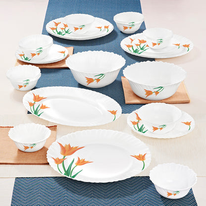 Larah by Borosil Firefly Dinner Set 27 pc Set: Serves 6