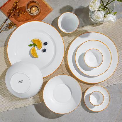 Larah Gold Line Dinner Set