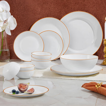 Larah Gold Line Dinner Set