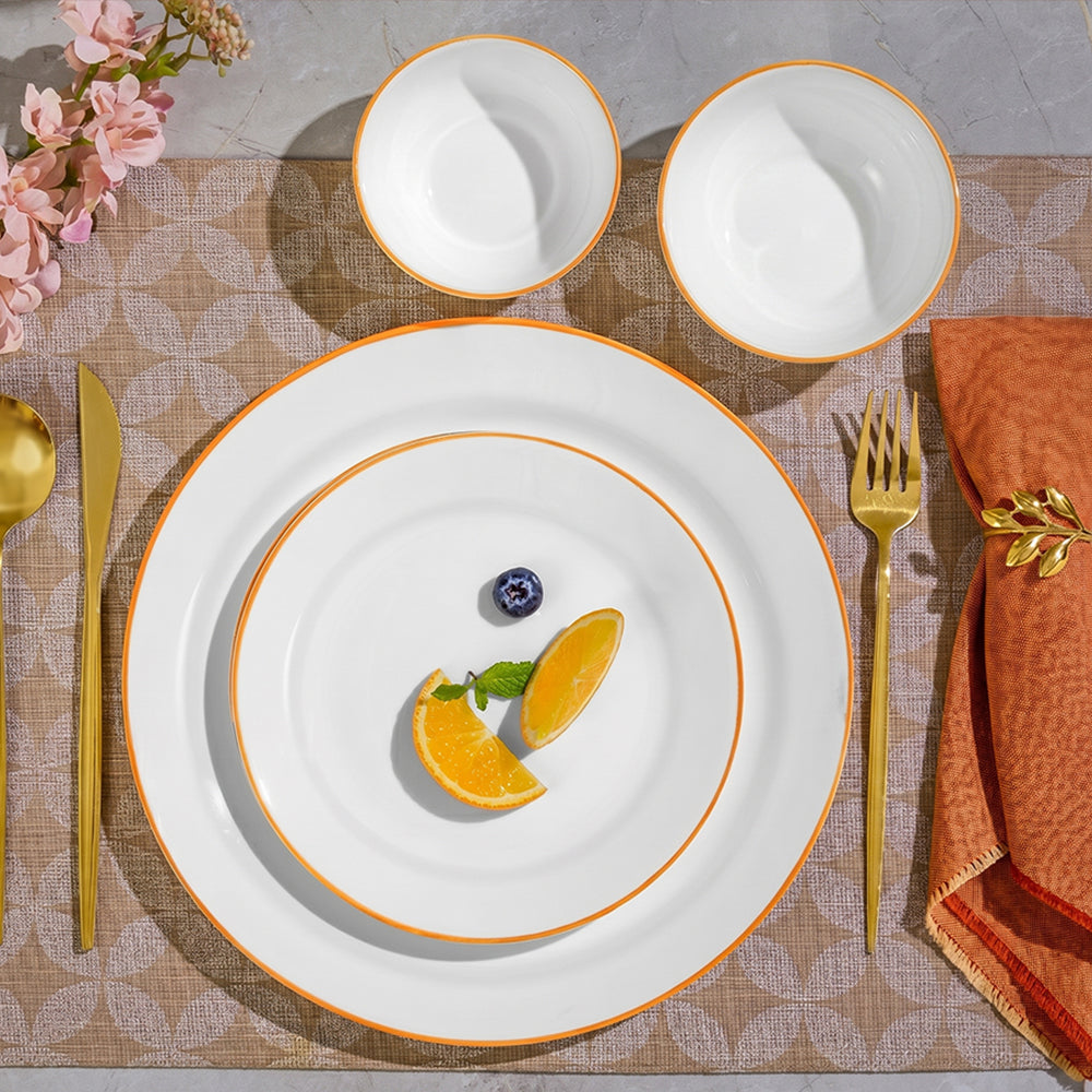 Larah Gold Line Dinner Set