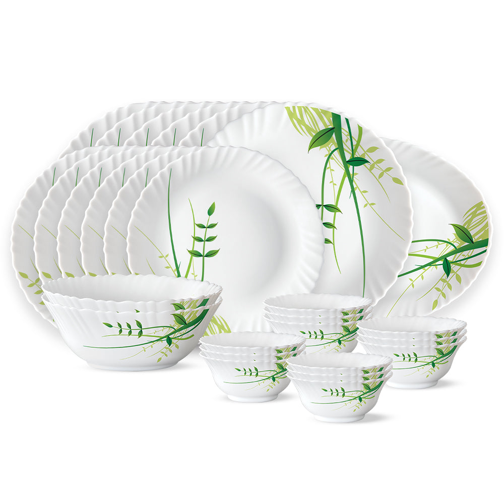 Larah Green Herbs Dinner Set, 27 pc