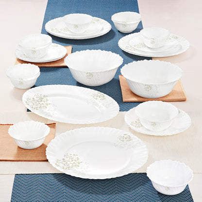 Larah by Borosil Ingot Dinner Set 27 pc Set: Serves 6