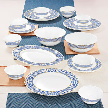 Larah by Borosil Juliet Dinner Set 27 pc Set: Serves 6