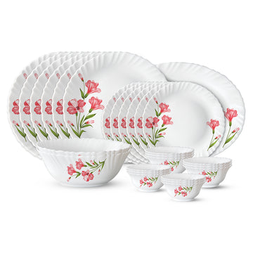 Larah by Borosil, Marina Peach Dinner Set